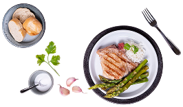 Delicious food arrangement